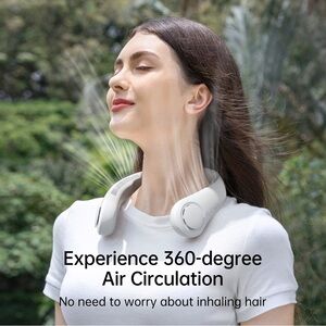 Jisulife 360 Air Neck Fan Rechargeable Portable Vacation Gift Travel Exercise